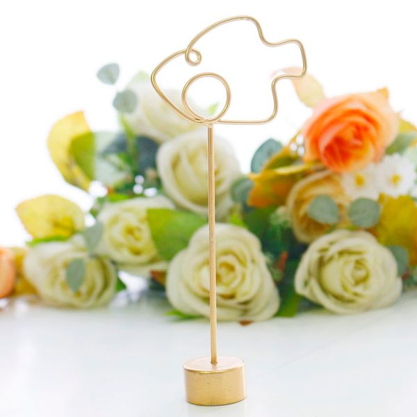 

fish shaped table number stands place card holder name card p clips gold