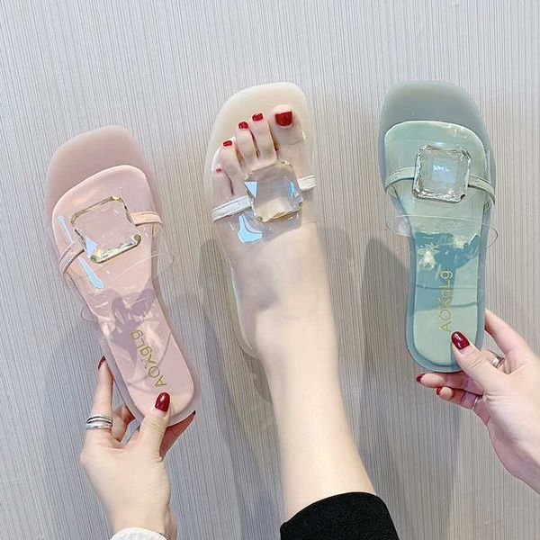 

slippers women summer shoes pantofle glitter slides med fashion lady 2020 flat jelly soft girl crystal pu rubber female, Black