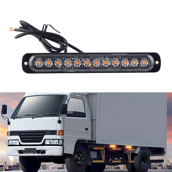 

12/13/14/15/16led car strobe lights warning light car truck led side lamp ssignal traffic parking light