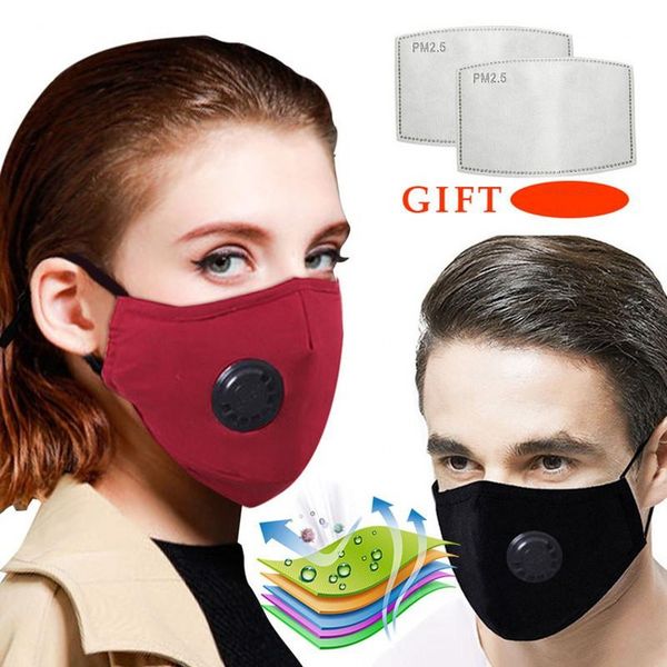 

anti pollution pm2.5 mask dust respirator washable reusable masks with 2pcs filter mouth muffle allergy/asthma/travel/cycling stock