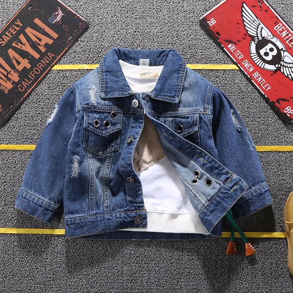 

ребёнки микки denim пальто куртки для мальчиков hole cartoon jeans пальто дети верхняя одежда мальчики микки куртки детская одежда, Blue;gray