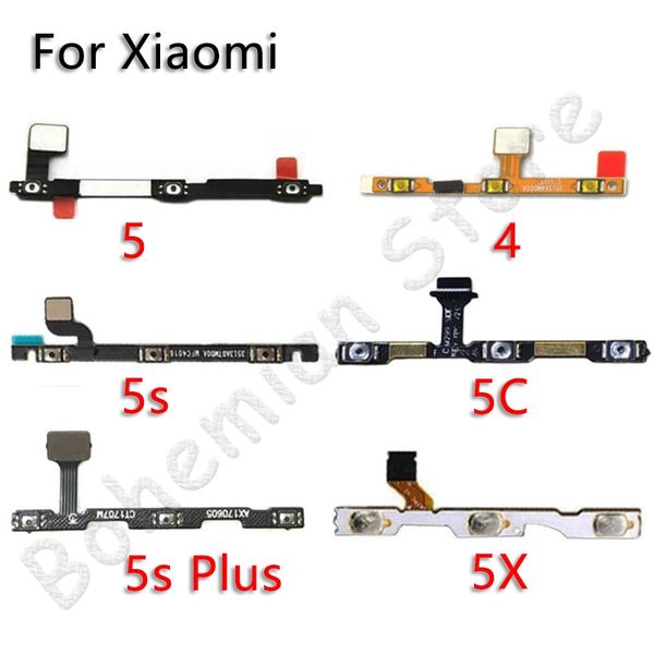 

10psc volume side switch button power flex cable for xiaomi mi 5 5s plus 6 6x 8 9 lite se 8se a1 a2 lite pro power flex
