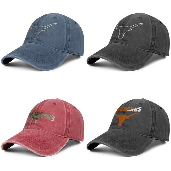 

texas longhorns футбол логотип mesh черных мужские и женщин бейсбола джинсового дизайна колпачка пользовательского создать свой собственный, Blue;gray