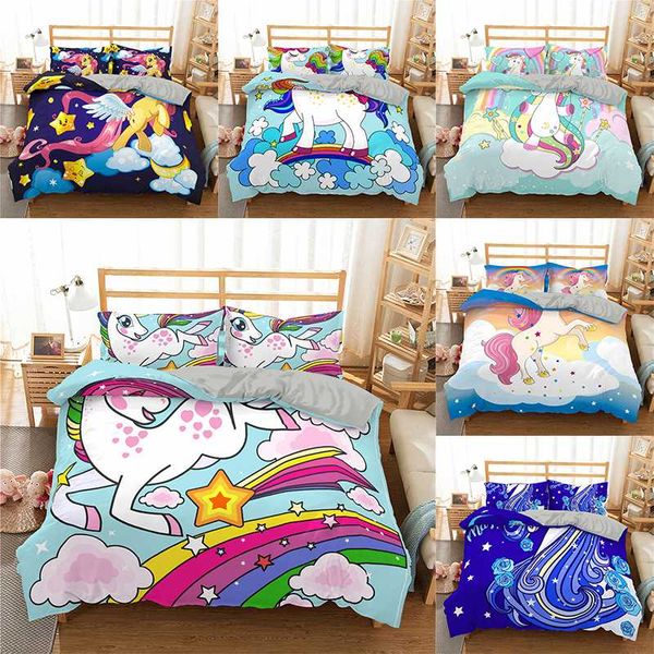 

boniu cotton duvet cover set macaron 3d bedding set cute bedspread with pillowcase luxury bed linen