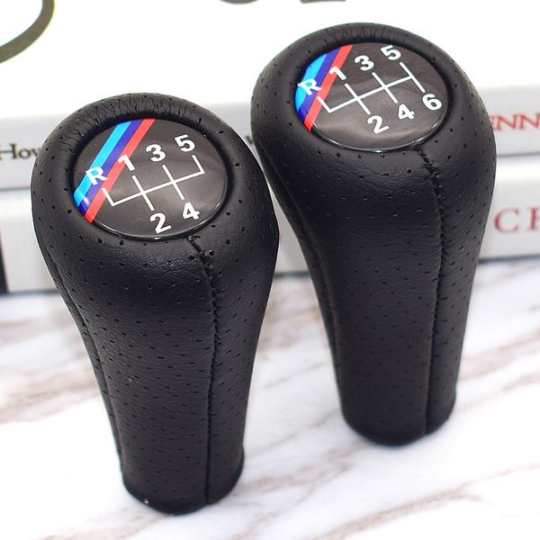 

5 6 speed real leather manual gear shift knob for 1 3 5 6 series e30 e32 e34 e36 e38 e39 e46 e53 e60 e63 e83 e84 e87 e90 e91