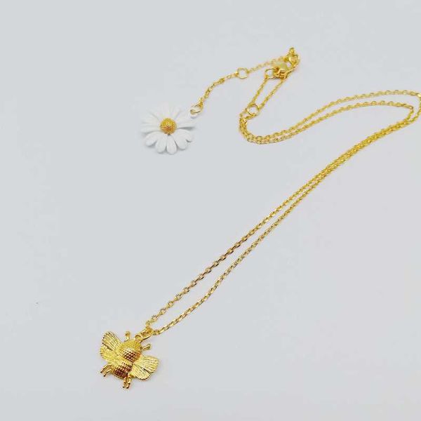 

timeless wonder rare flower bee chains necklace women jewelry punk gothic sweet korean japan gold boho trendy fancy 4676, Silver