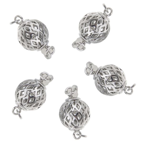 

5pcs silver jewelry clasps finding beads diy jewellery making, Black