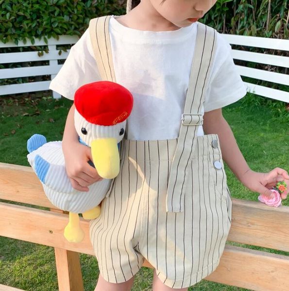 

2020 new girls boys denim overalls summer fashion kids shorts 1-6t qh129, Blue