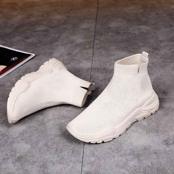 

new winter speed runner knit sock shoe original fashion wild trainer runner sneakers race mens women sports shoe jogging shoes, Black