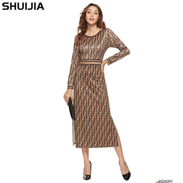 

womens designer season printed dressbnsbh, Black;gray