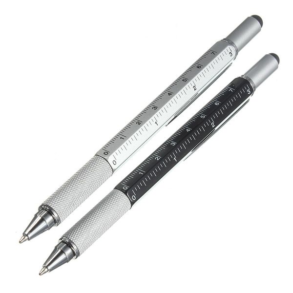 

multi function screwdriver ruler spirit level tool ballpoint pen with a and scale stylus for touch screen tool pen