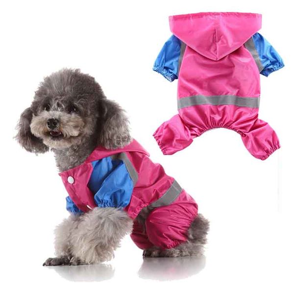 

dog climbing fashion raincoat with rainbag dog rain jacket