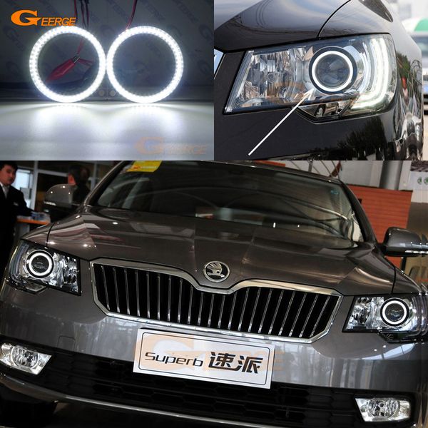 

for superb 2 2008 2009 2010 2011 2012 2013 2014 excellent smd led angel eyes kit ultra bright illumination led drl