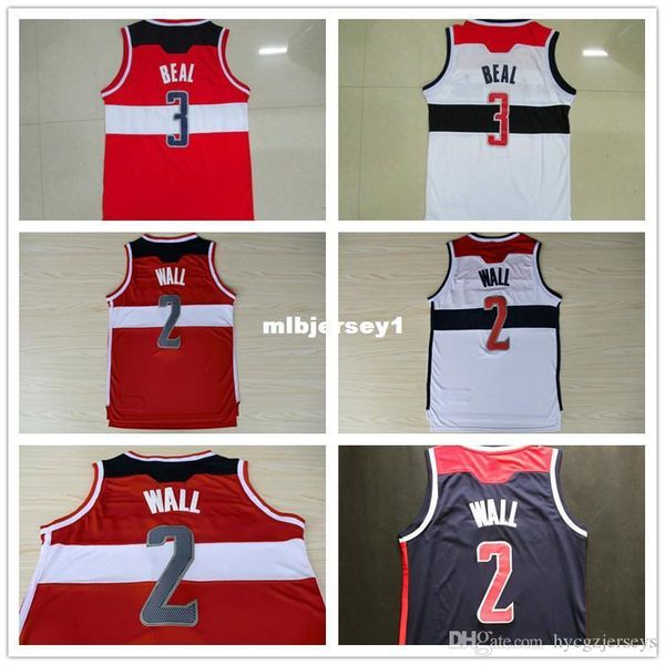 

wall #2 beal #3 basketball jersey, men's stitched logos basketball jersey ncaa college, Black;blue