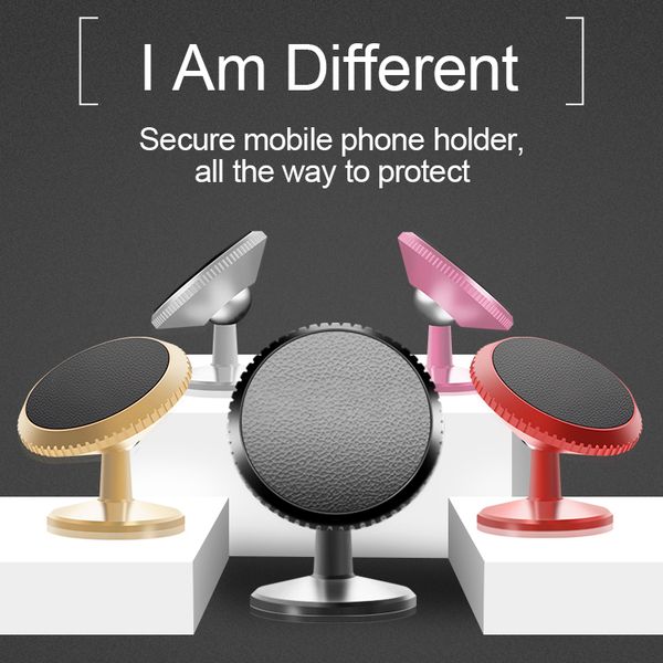 

strong adhesive small szie mobile stand 360 degree rotating car phone holder magnetic tall glasses aluminium phone holder