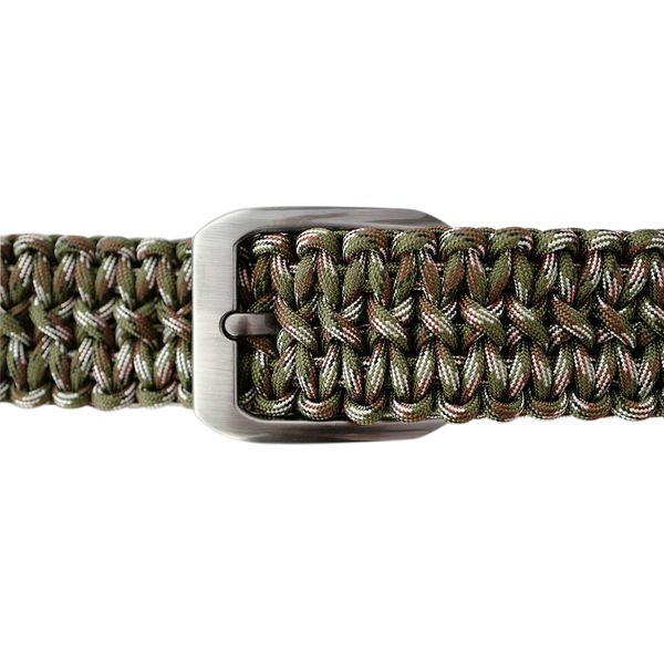 

tactical 550 paracord parachute cord waist belt survival woven belt camping hunting hiking survival emergency with metal buckle