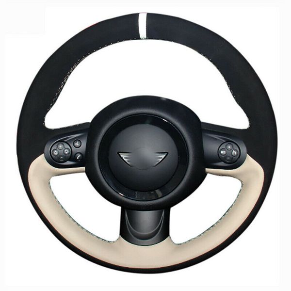 

diy leather steering wheel hand-stitch on wrap cover for mini coupe