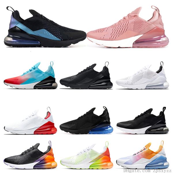 

new running shoes for men triple black white black gradient rainbow firecracker laser fuchsia womens sports sneakers size 36-45