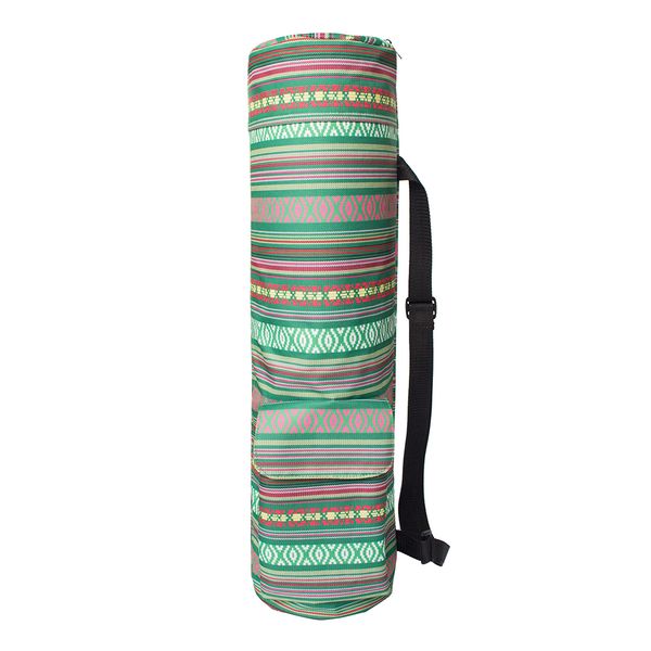 

oxford cloth yoga mat bag with large size pocket and zipper pocket for women and men, 27.55