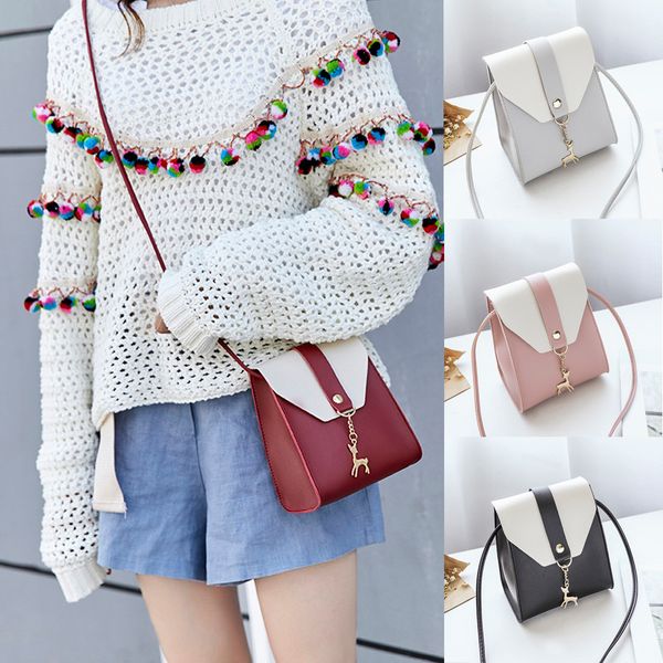 

women fawn leather shoulder bag crossbody bags for women messenger satchel tote crossbody bag phone bag#25