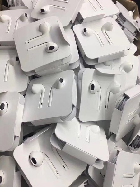 

Earphone for iphone 7 in ear white color dhl original quality earphone without package box