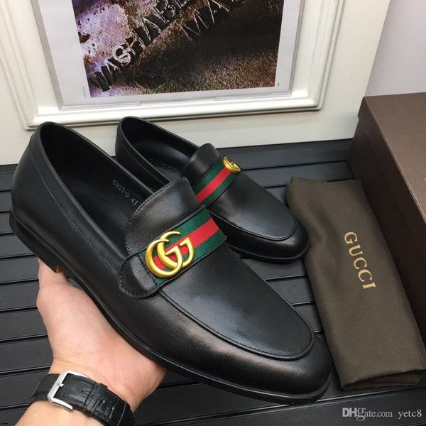 

19fw formal dress men's derby oxfords shoes luxury brands genuine leather square toe goodyear wedding party flats madaok, Black