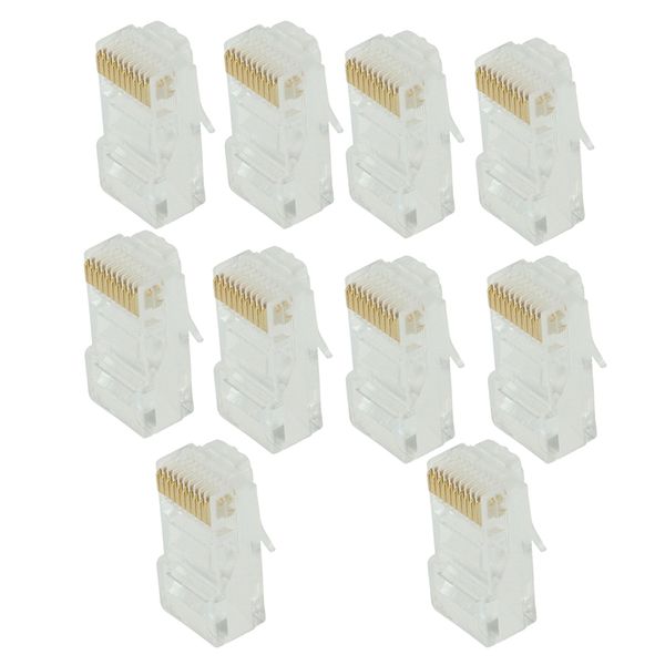 

10pcs rj50 cat5 keystone jack module network connector enternet module clear