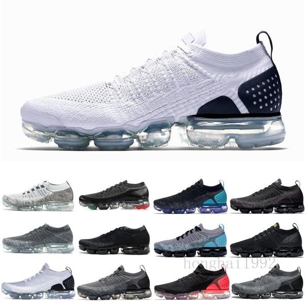

2019 tn running shoes mens new fly 2.0 3.0 knit triple black white designers shoes be true mesh sneakers 36-45 dgd-f2
