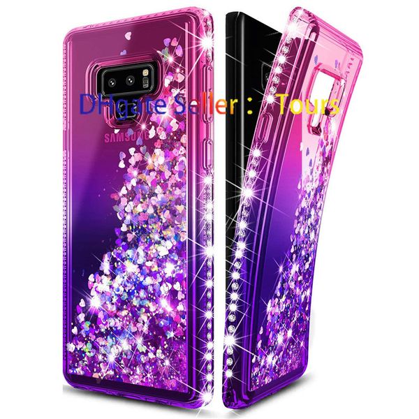 

For am ung note 9 ca e luxury glitter quick and liquid parkle hiny bling diamond phone ca e for am ung galaxy 10 10 plu 10 lite