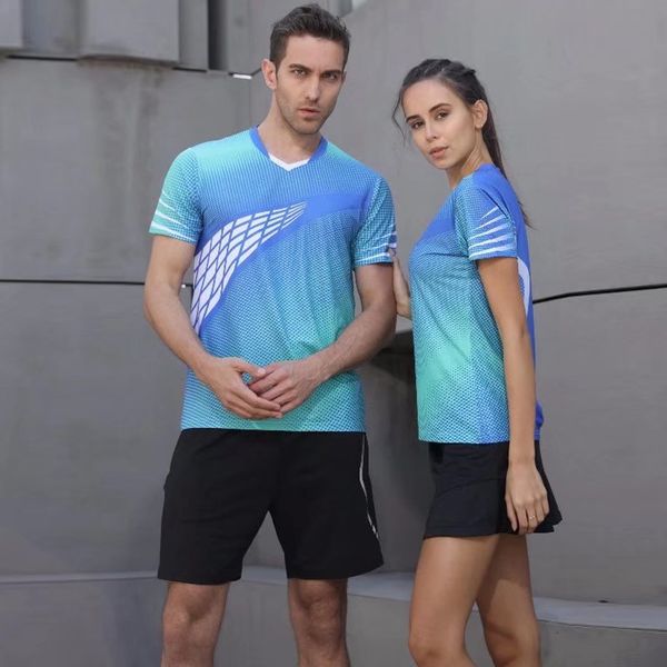 

men brand tennis shirt outdoor sports running workout jogging clothing fitness tees male badminton short sleeve t-shirts, Black
