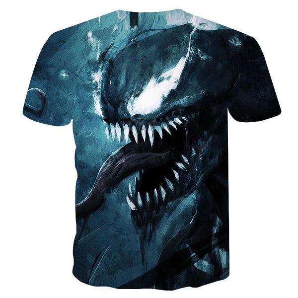 

print mens tshits fashion crew neckr summer clothes the way film figure male clothing marvel 3d digital, White;black