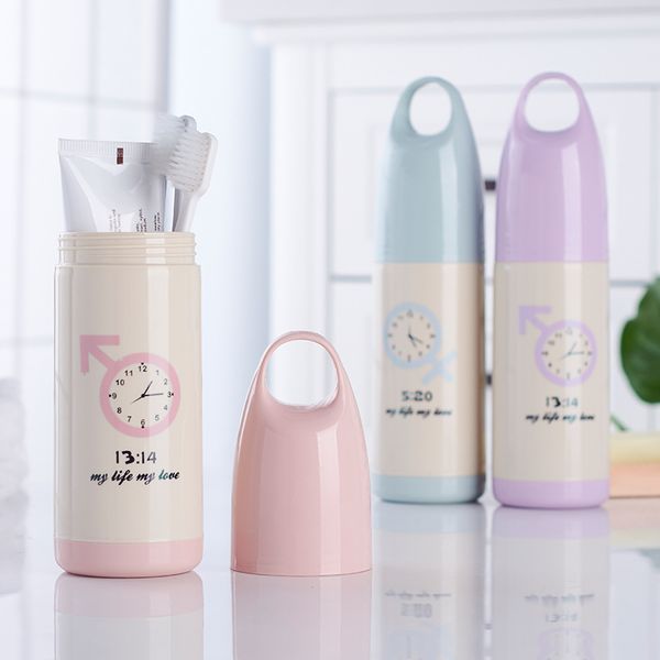 

creative toothpaste storage box cartoon pattern style portable bathroom organizer toothbrush holder travel case organizer