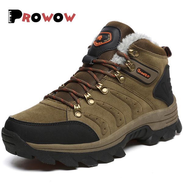 

winter boots men waterproof snow boots shoes men plus size sneakers winter ankle male warm lovers casual botas hombre 2019, Black