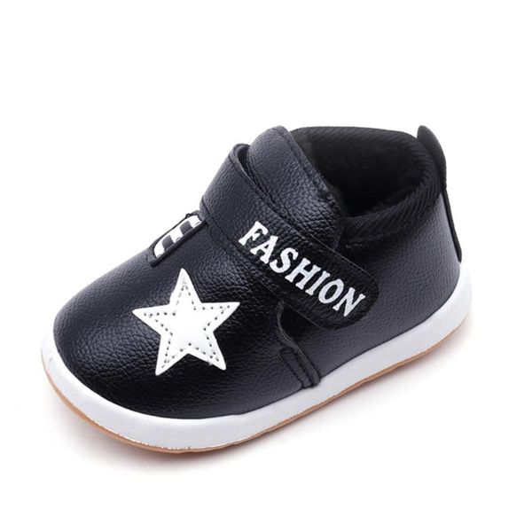 

winter baby boy girl warm plush shoes five-pointed star shoes soft-soled prewalker