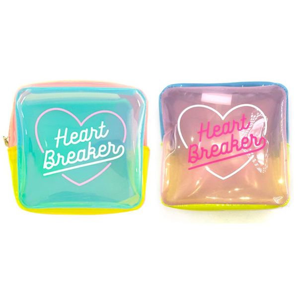 

pvc cute travel cosmetic holographic makeup bag organizer storage toiletry case wash pouch 13.3 x 7 x 13.3cm