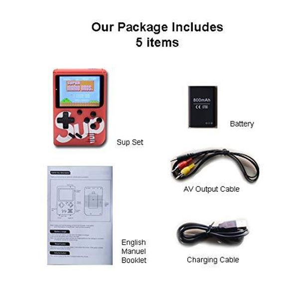 

консоль sup mini sup handheld game plus portable ностальгический game player 8 bit 400 игры fc игры цветной жк-плеер