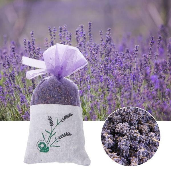 

natural lavender bud dried flower sachet bag aromatic car home air refresh