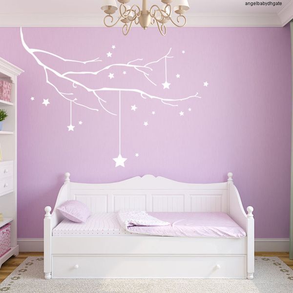 

room stars branch wall stickers windows living room art decal home decor diy christmas decoration merry christmas tree ornaments