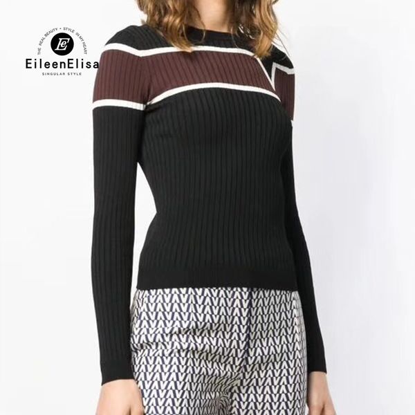 

autumn women long sleeve sweater pullover 2019 new slim knit basic sweaters black, White;black