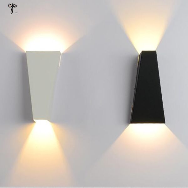 

2019 wall sconce 10w aluminum led lamp bedsides reading lights up and down for bathroom corridor surface mounted lamp luminaria