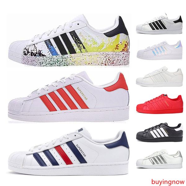 

2019 originals superstar white black red men women shoes designer trainer sneaker shoes size 36-45
