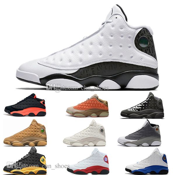 

13 13s cap and gown terracotta blush mens basketball shoes cat black infrared flints bred men sport sneakers designer us 5.5-13
