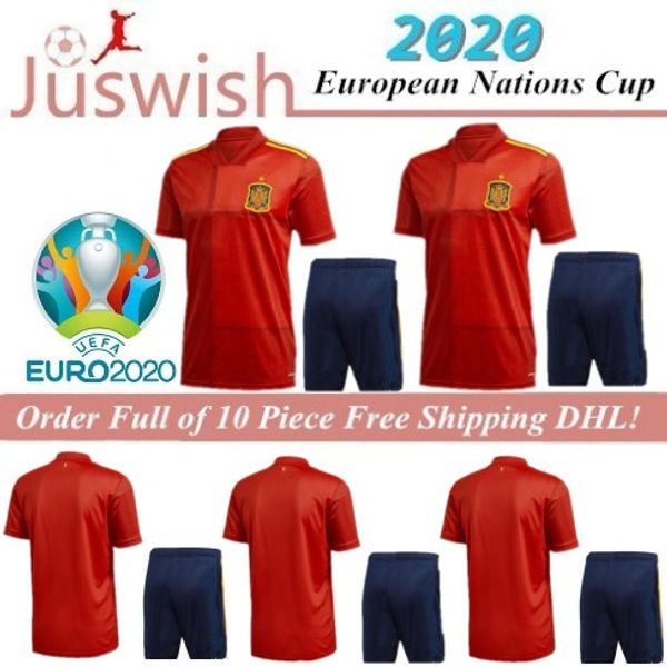

men kit 2020 spain eruo cup soccer jerseys 2020 spain camiseta de futbol asensio morata football set isco ramos iniesta maillot foot, Black
