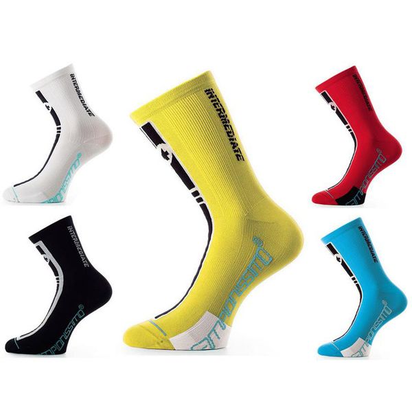 

outdoor men athletic socks professional elite basketball football socks bicycle bike cycling competition sports, Black