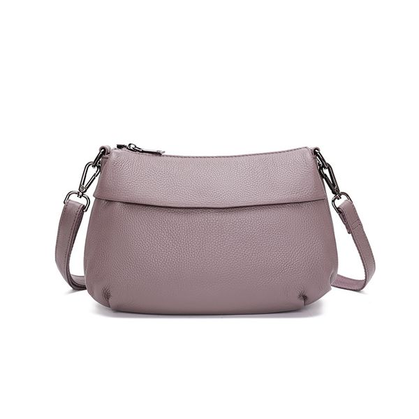 

leather shoulder messenger small bag lady 2019 new leather high-capacity middle-aged mom leather handbag