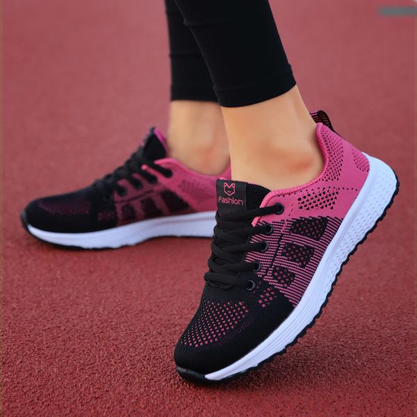 

2020 women's sport shoes female brand sneakers woman running shoes breathable anti slip light flats trainers eu size 35-42