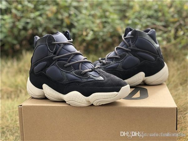 

2019 authentic originals 500 high slate 3m reflective black white kanye west fw4968 running shoes men women sport sneakers with box