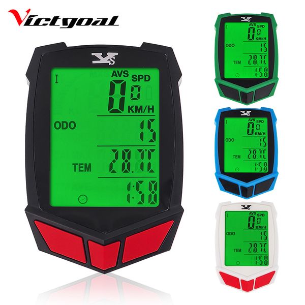 

victgoal bike wireless computer mini waterproof multifunction bicycle odometer cycling speedometer backlight bike speed reminder