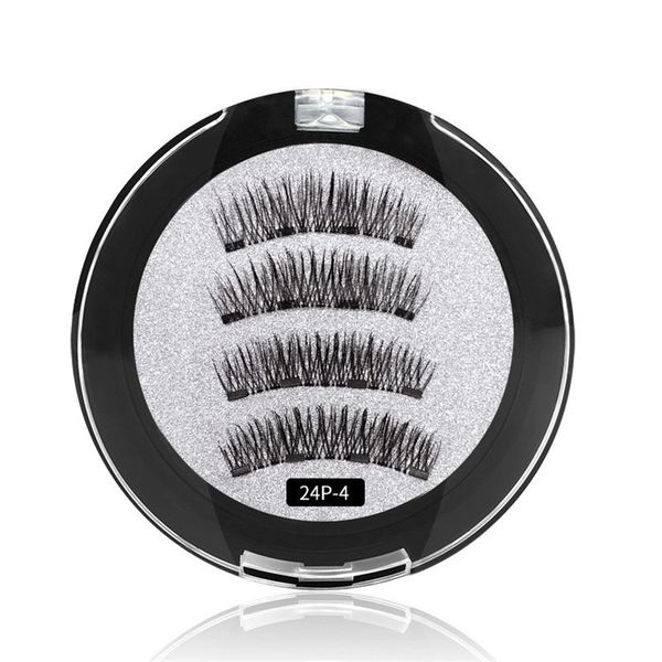 

7styles new four magnetic magnet false eyelashes glue natural 3d eyelashes magnetic eyelash factory direct sales