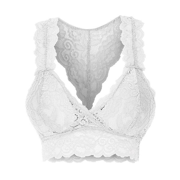 

new women plus size fashion vest crop wire bra lingerie v-neck underwear j31, Black;white